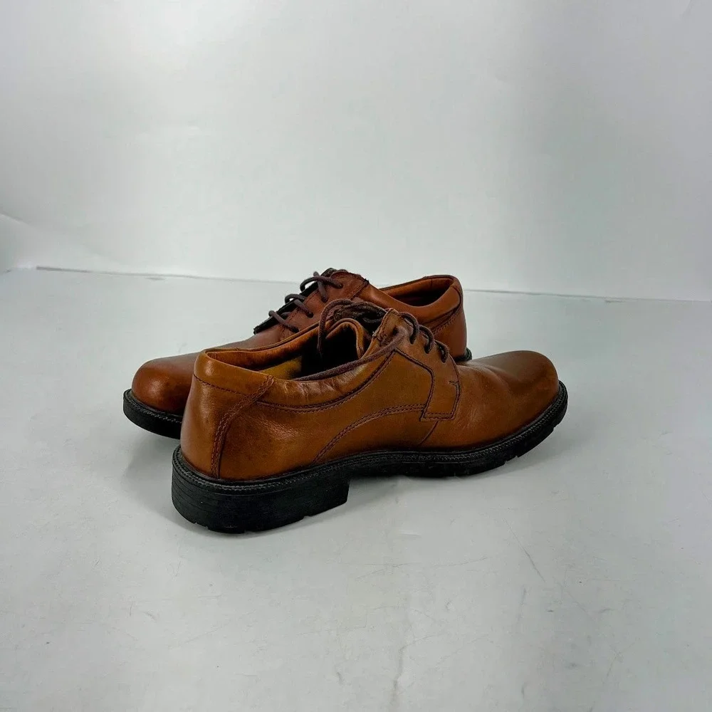 Clarks Mens Leather Cushion Cell Oxford Shoes 8.5‎ 121113882 Brown Derby
